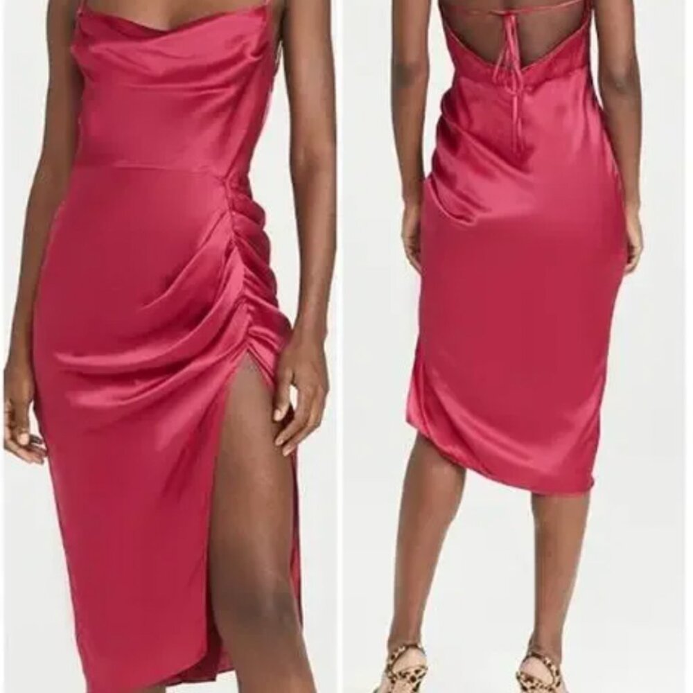 Amanda Uprichard Silk midi dress size SMALL